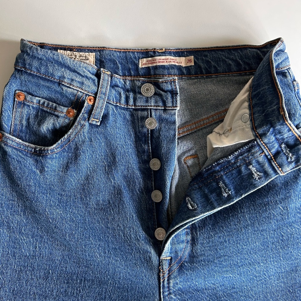 Levi's ribcage straight ankle